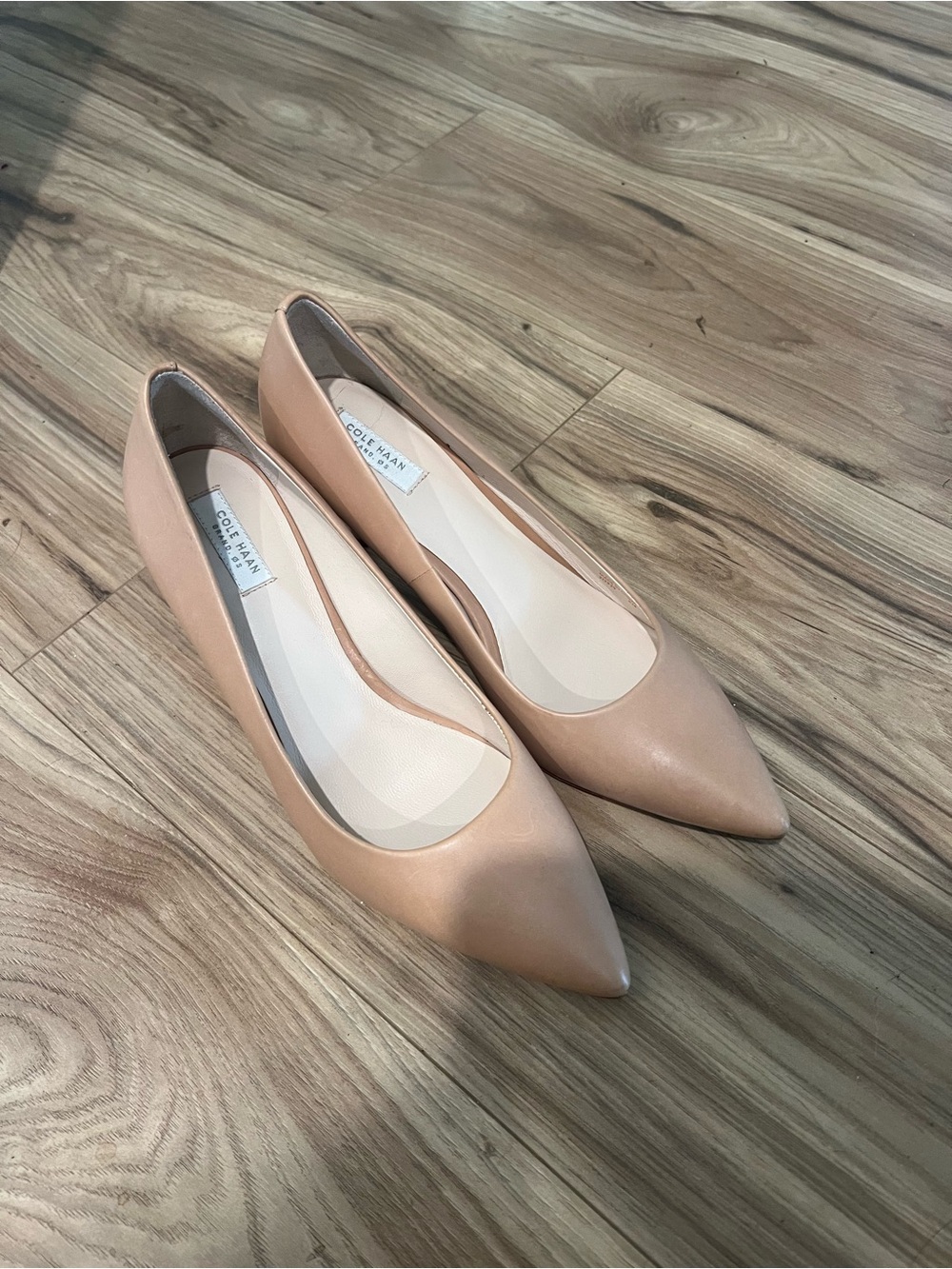 Cole Haan Women's Nude Pointed-Toe Pumps